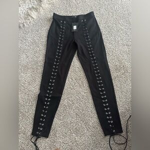 Fashion Nova Black Skinny Jeans with Metallic Studs